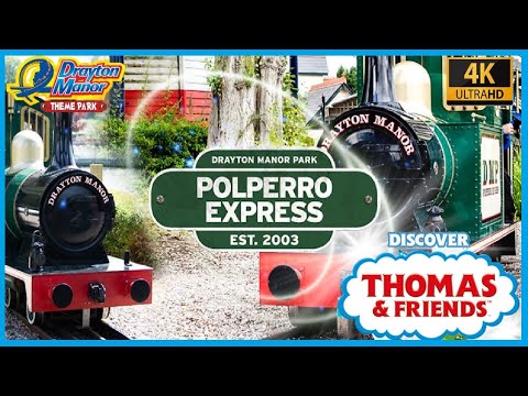 Thomas and friends | DrayTon Manor Park |  Polperro Expres | Theme Park Rides | 4K