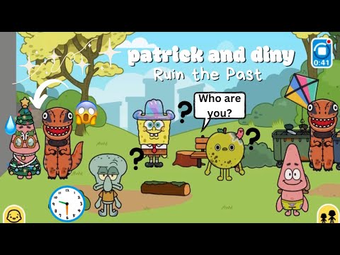 Patrick and Diny Ruin the Past #132 😱😱#youtubevideo #spongebob#spongebobandfriends #tocaboca