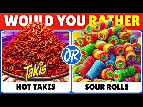 Would You Rather...? Spicy VS Sour JUNK FOOD Edition 🌶️🍋