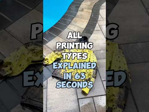 10 main printing types explained in 63 seconds, comment how many out of 10 you already knew.