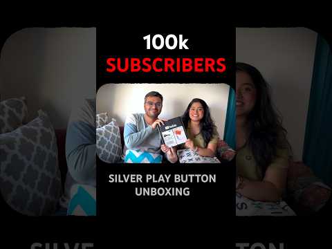 100k on YouTube | Silver Play Button - Vishakha Divesh #YTShorts #silverplaybutton