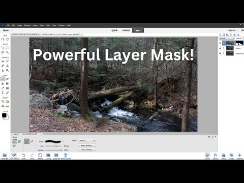 How to combine two photos using a Layer Mask in Photoshop Elements #photoshopelements #photoshop