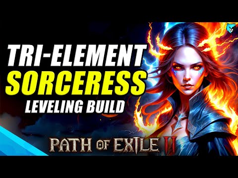 TRI ELEMENT Ailment Sorceress Leveling Build in Path of Exile 2