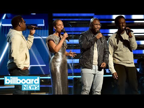 Alicia Keys & Boyz II Men Give Beautiful Tribute to Kobe Bryant at 2020 Grammys | Billboard News