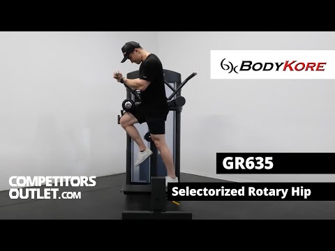 BodyKore Selectorized Rotary Hip GR635Home Gym