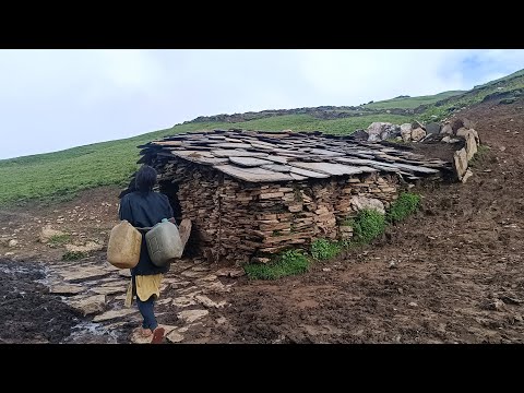 nepali mountain rural village life daily activity and most beautiful people in the nepal