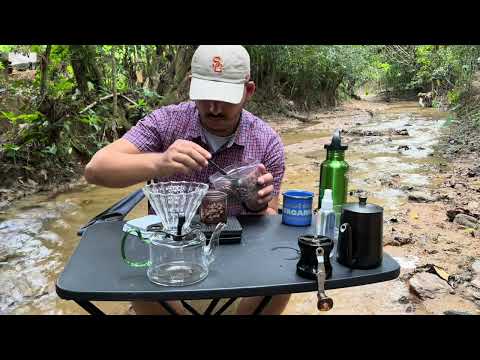 ASMR. MAKING a COFFEE in the middle of a STREAM in the company of COWS and RELAXING SOUNDS