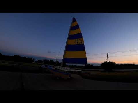 Hobie 16 Sunset Rigging Practice