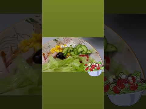 Simple Lettuce Salad #healthy #veggies #shorts #ytshorts #hermzjaz