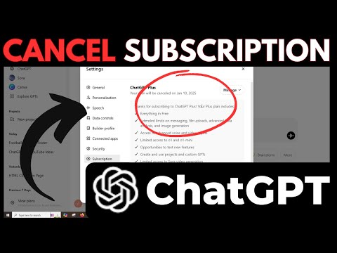 How to Cancel ChatGPT Plus Paid Subscription Plan 2025