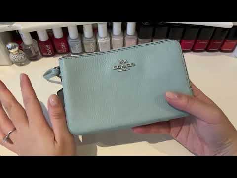 Coach Double Zip Corner Wristlet | Comparison with Louis Vuitton Mini Pochette