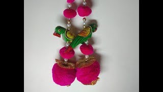 DIY Rajasthani Bandarwal with a parrot // DIY Diwali craft // Bandarwar banane ka asan tarika