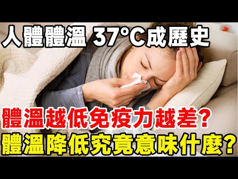 人體體溫37℃成歷史，體溫越低免疫力越差？ 體溫降低究竟意味什麼？#科普頻道 #科普