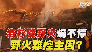 洛杉磯野火燒不停 野火難控主因?｜TVBS新聞 @TVBSNEWS01