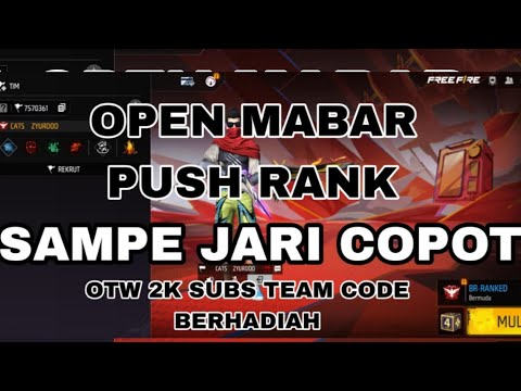 open mabar team code push rank