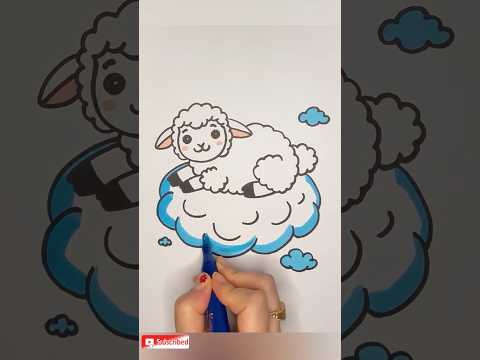 How to Draw a Cute Sheep! 🐑🎨