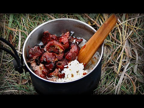 Life of a Woodsman - BBQ Grouse and Rice