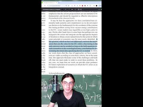 Dr. Blitz's Peer Review #14 - Cosmological constant as an integration constant