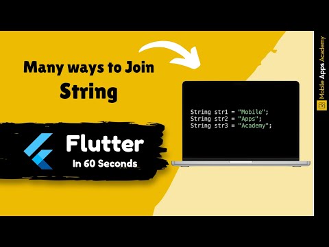 Different Ways To Join A String | FLUTTER IN 60 SECONDS | #05