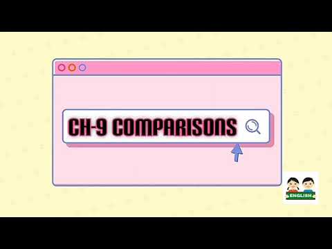 Ch-9|Comparisons|English Grammar|Explanation