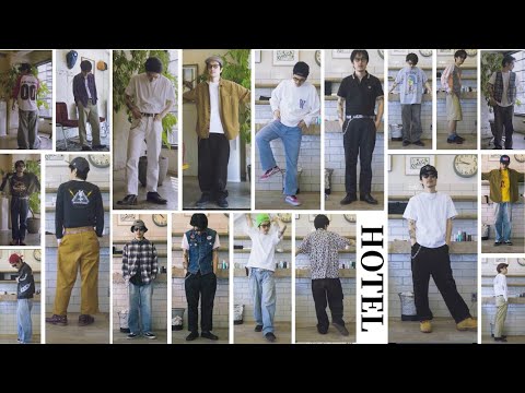 【30日間コーデ】ある1ヶ月のビンテージ、バイカーファッション/登録者1,000人突破記念/LOOKBOOK/古着/アメカジ/メンズコーデ/HOTEL Vlog#25