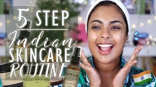 I Tried a 5 STEP Indian Skincare Routine For 1 month & I CANNOT BELIEVE RESULTS!