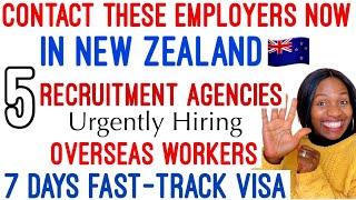 RECRUITMENT AGENCIES HIRING FOREIGN WORKERS IN NEW ZEALAND | NEW ZEALAND’S WORK VISA 2023