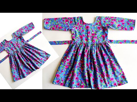 Full Sleeves Baby Frock Cutting and Stitching | Baby Frock Cutting and Stitching | Baby Frock Design