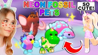 Making The NEW DINOSAUR Pets *NEON* In Adopt Me! (Roblox)