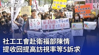 社工工會赴衛福部陳情 提收回提高訪視率等5訴求｜20240320 公視晚間新聞