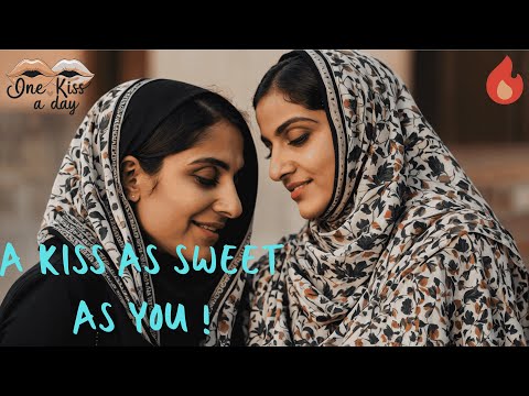 A Love That Breaks Barriers | A Hijab Love | Lesbian Couple Kissing Video #kiss #lesbianlove