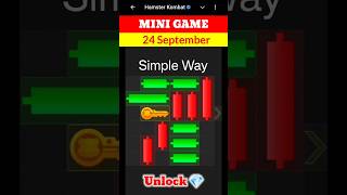 Hamster Kombat Mini Game 24 September Unlock Diamond 💎 | 24 September Mini Game Hamster | #mini game