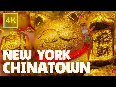 Chinatown New York — City Walking Tour【4K】🇺🇸