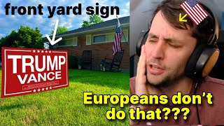 American reacts to American things Europeans think are weird