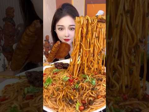 먹방 먹는 소리 Spicy Noodle Skewer #asmr #mukbang #food #shorts