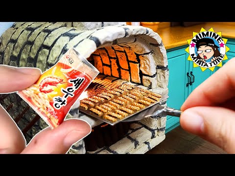 미니어처 진짜 요리🦐새우를 잡아서 새우깡을 만들자 Real Miniature Cooking- Shrimp Cracker/miniature food