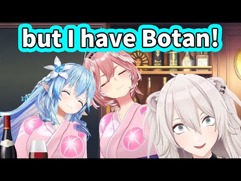 Drunk Lamy & Lui suddenly drag Botan into the crossfire [ENG Subbed Hololive]