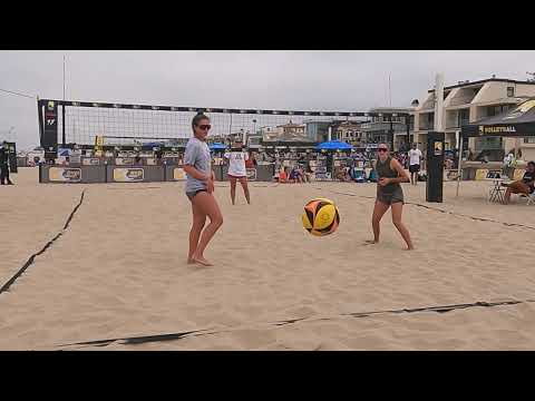 2022 AVPJunior Nationals - Girls 18U Day 2 Pool A - Kaiser/Nelson vs Edwards/Schrock Set 2