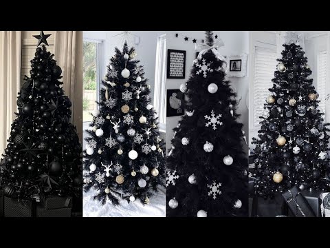 Black and white Christmas Tree Ideas/Beautiful Christmas Tree Designs