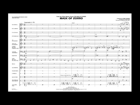 Mask of Zorro by James Horner/arr. Jay Bocook