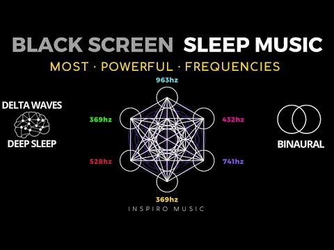 HEALING SLEEP MUSIC - BLACK SCREEN · All healing frequencies · PLAYLIST