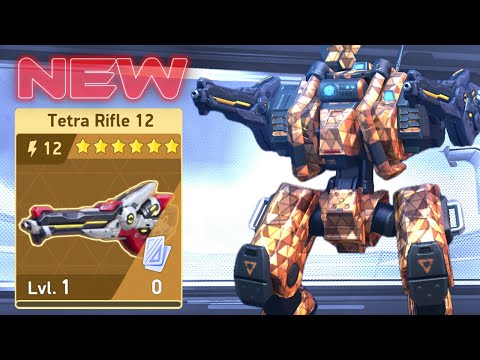 NEW Tetra Rifle 12 and Orion - First Live Server Gameplay - Mech Arena