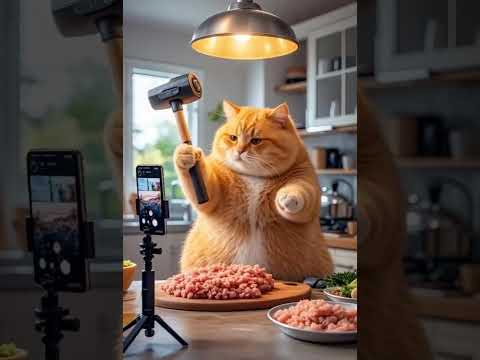 Fatty Chef #cat #catfunny #chubbycat #funny #catvideos #cute #funny