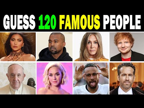 Guess the Famous Person! 120 RANDOM Famous People Quiz