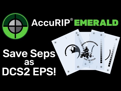 AccuRIP Emerald - Save Separations as a DCS2 EPS File