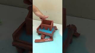 Amazing mud house making #clayhouse #mudhouse #craft #viral