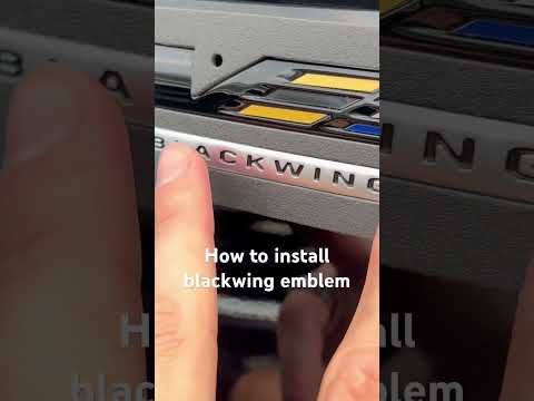 How to install Cadillac blackwing emblem!!