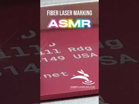 The soothing sounds of metal being blasted.#fiber #lasermarking #asmr #RabbitLaserUSA