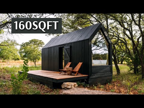 160Sqft Tiny House Cabin Full Tour!