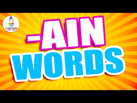 -AIN Words for Children | Learn to Read -AIN Words (Word Families Series)